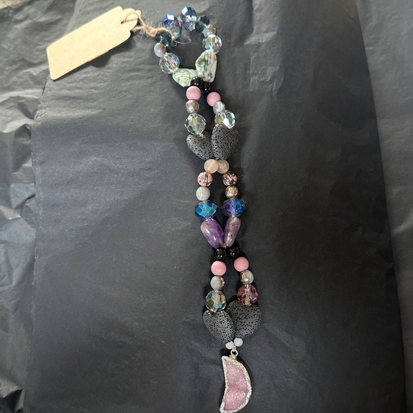 Dream Dust Hanging Charm (Amethyst, Moonstone And Moss Agate) - Picture 8 of 8